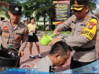 Polres Nias Selatan Gelar Upacara Kenaikan Pangkat